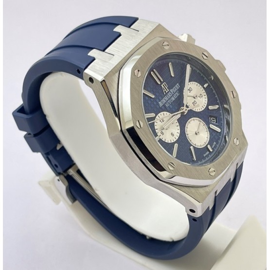 Audemars Piguet Chronometer Blue Rubber Strap Watch