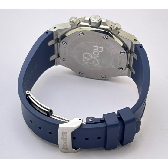 Audemars Piguet Chronometer Blue Rubber Strap Watch