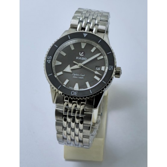 Rado Captain Cook Black Steel Swiss Automatic Watch