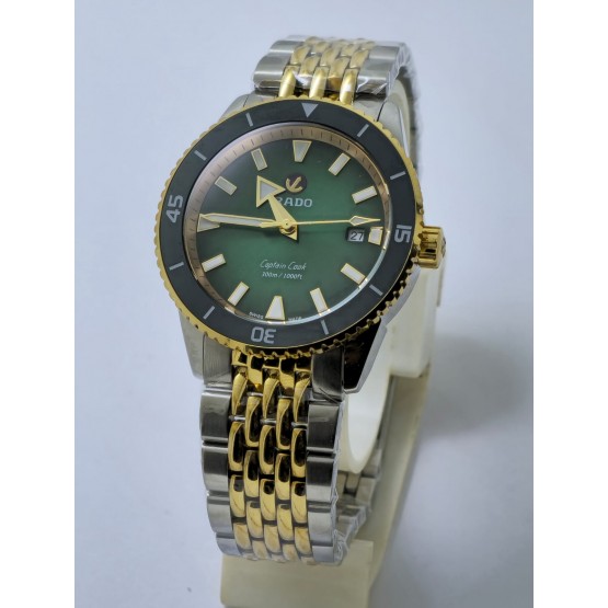 Rado Captain Cook Green Dual Tone Swiss Automatic Watch