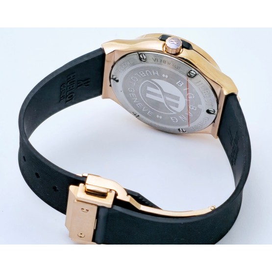 Hublot Classic Fusion Diamond Black Rubber Strap Ladies Watch