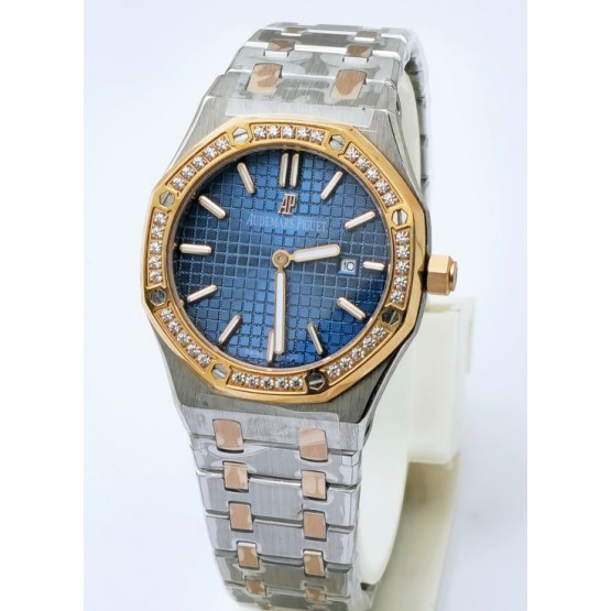 Audemars Piguet Royal Oak Diamond Blue Ladies Watch