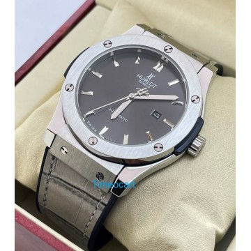 Hublot Vendom Classic Steel Grey Strap Swiss Automatic Watch