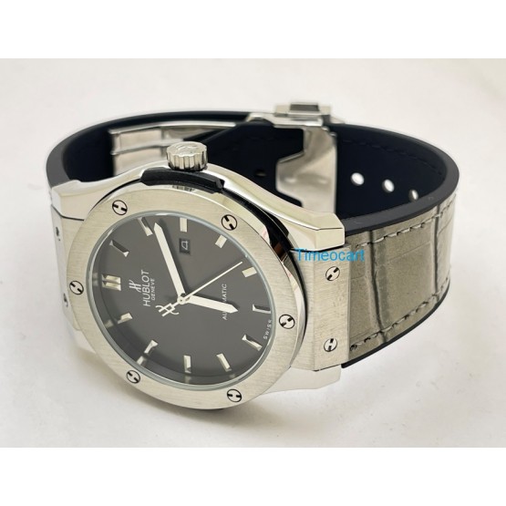 Hublot Vendom Classic Steel Grey Strap Swiss Automatic Watch