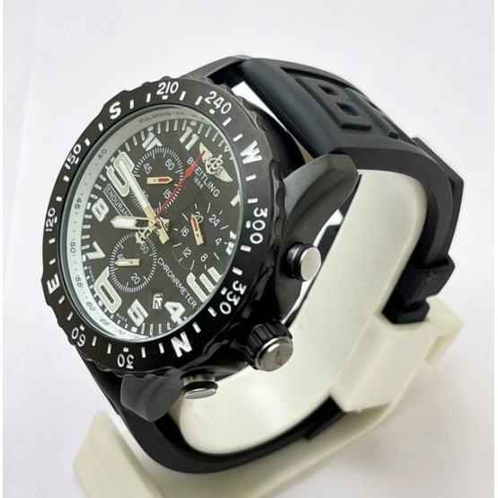  Endurance Pro Chronometer Black Rubber Strap Watch