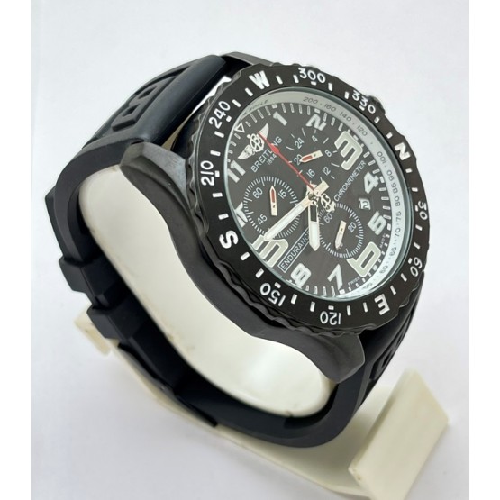  Endurance Pro Chronometer Black Rubber Strap Watch