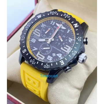 Breitling Endurance Pro Chronometer Yellow Rubber Strap Watch A