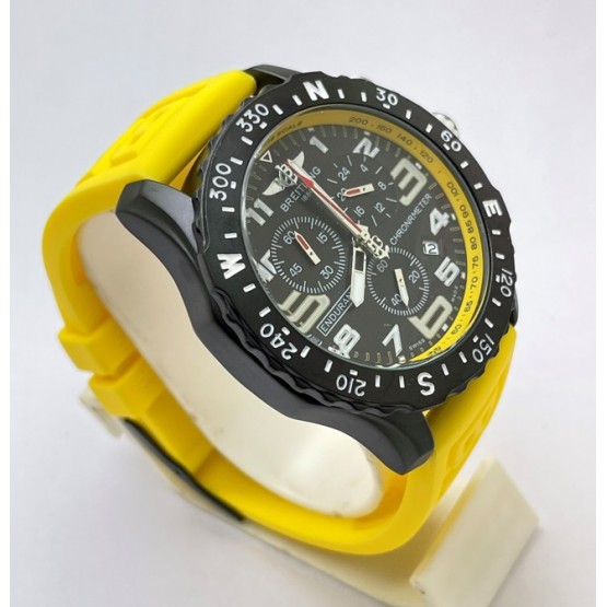 Breitling Endurance Pro Chronometer Yellow Rubber Strap Watch A