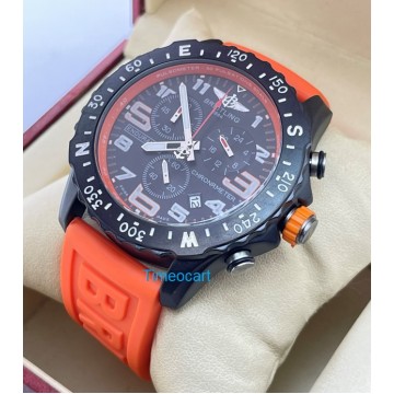 Breitling Endurance Pro Chronometer Orange Rubber Strap Watch