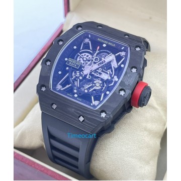 Richard Mille RM35-02 Rafael Nadal Black Carbon Swiss ETA 7750 Valjoux Movement Watch