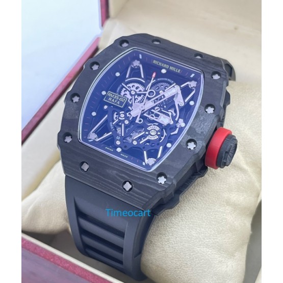 Richard Mille RM35-02 Rafael Nadal Black Carbon Swiss ETA 7750 Valjoux Movement Watch