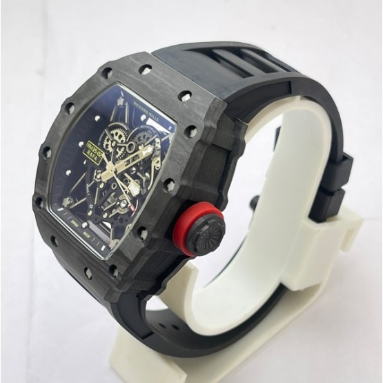 Richard Mille RM35-02 Rafael Nadal Black Carbon Swiss ETA 7750 Valjoux Movement Watch