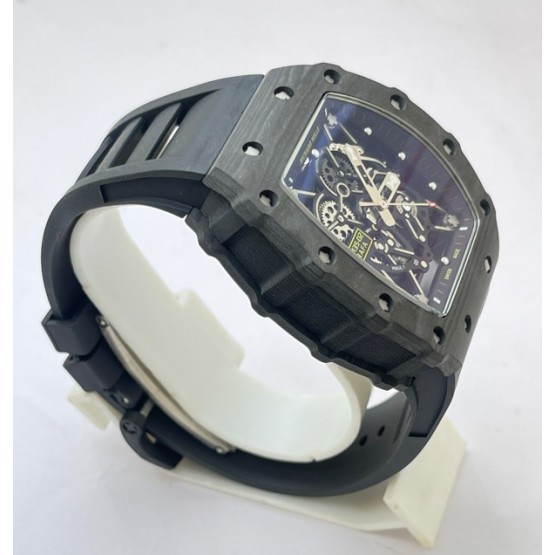 Richard Mille RM35-02 Rafael Nadal Black Carbon Swiss ETA 7750 Valjoux Movement Watch