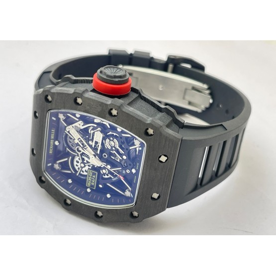 Richard Mille RM35-02 Rafael Nadal Black Carbon Swiss ETA 7750 Valjoux Movement Watch