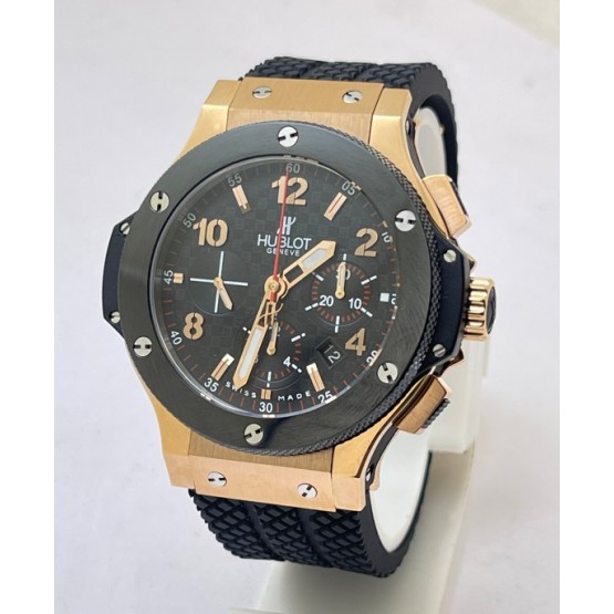 Hublot Big Bang Ceramic Bezel Rose Gold ETA 7750 Valjoux Movement Automatic Watch