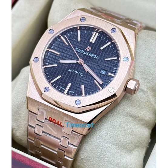 Audemars Piguet Royal Oak Black Rose Gold Swiss Automatic Watch