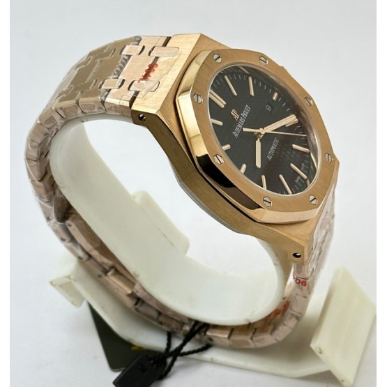 Audemars Piguet Royal Oak Black Rose Gold Swiss Automatic Watch