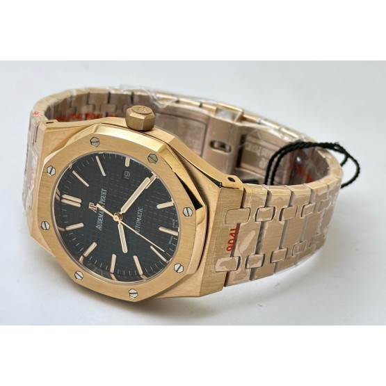 Audemars Piguet Royal Oak Black Rose Gold Swiss Automatic Watch