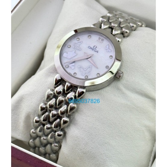 Omega De-ville White Steel Ladies Watch