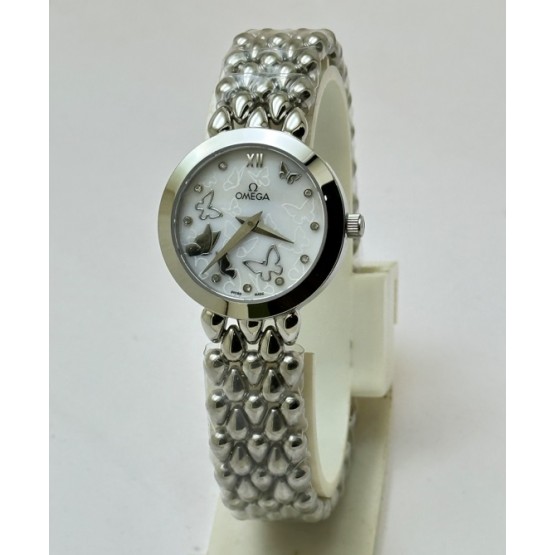 Omega De-ville White Steel Ladies Watch