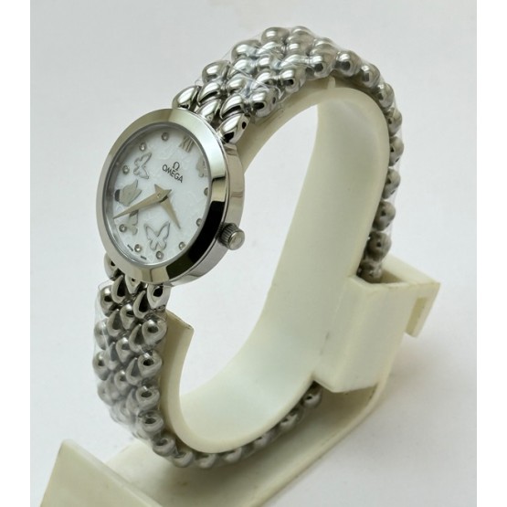 Omega De-ville White Steel Ladies Watch