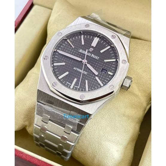 Audemars Piguet Royal Oak Steel Grey Swiss ETA Valjoux 7750 Automatic Watch