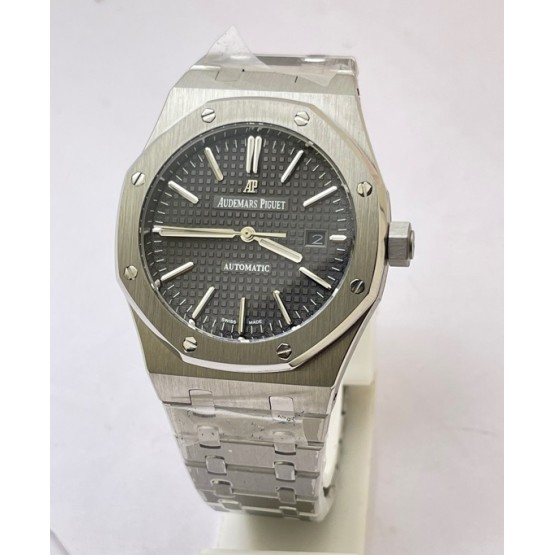 Audemars Piguet Royal Oak Steel Grey Swiss ETA Valjoux 7750 Automatic Watch