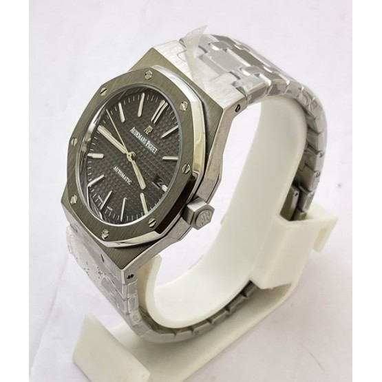 Audemars Piguet Royal Oak Steel Grey Swiss ETA Valjoux 7750 Automatic Watch