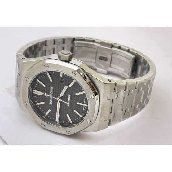 Audemars Piguet Royal Oak Steel Grey Swiss ETA Valjoux 7750 Automatic Watch