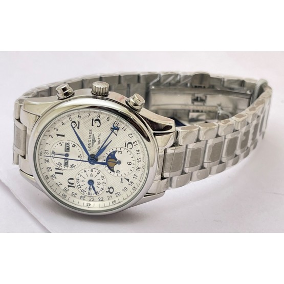 Longines Master Collection Steel Bracelet Swiss ETA 7750 VALJOUX Automatic Watch