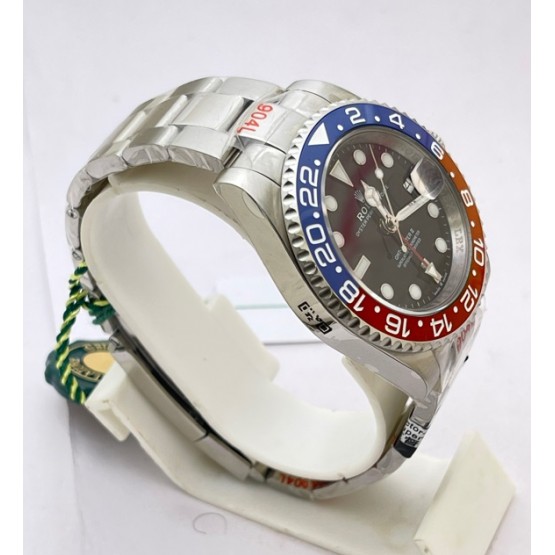 Rolex GMT Master ii Pepsi Oyster Bracelet Swiss ETA 3285 Valjoux Movement Watch