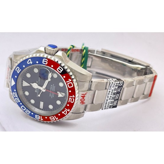 Rolex GMT Master ii Pepsi Oyster Bracelet Swiss ETA 3285 Valjoux Movement Watch