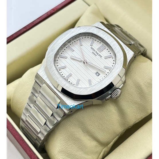 Patek Philippe Nautilus Steel White Watch