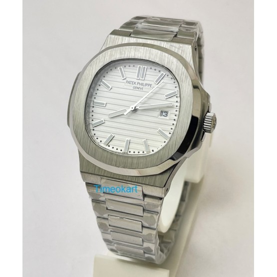 Patek Philippe Nautilus Steel White Watch