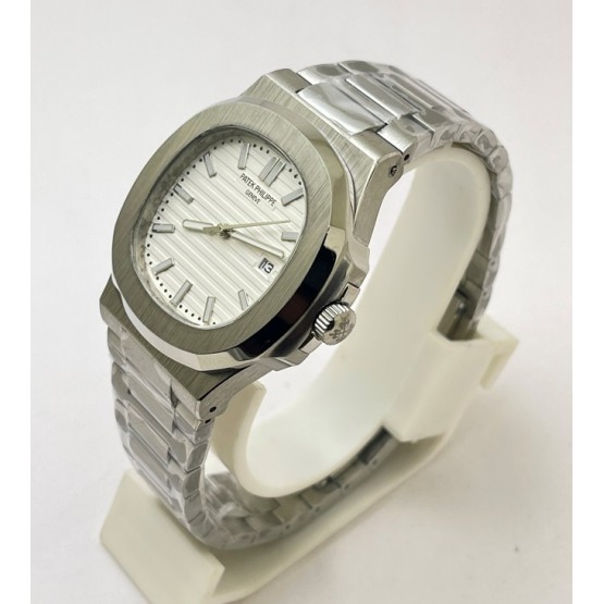 Patek Philippe Nautilus Steel White Watch