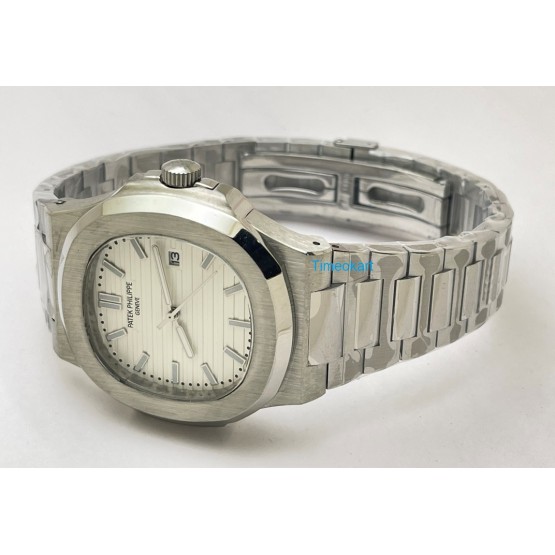 Patek Philippe Nautilus Steel White Watch