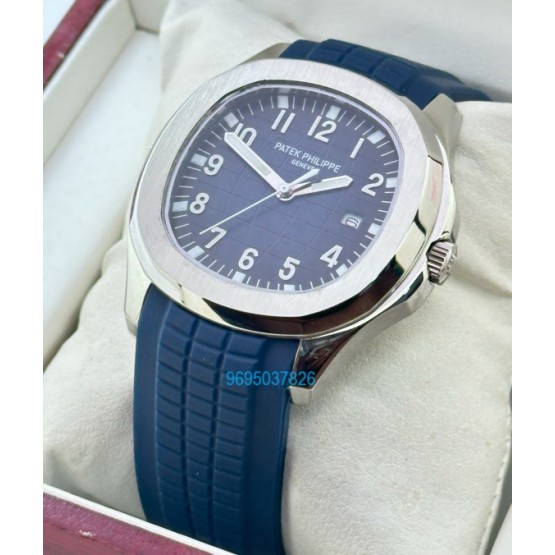 Patek Philippe Aquanaut Blue Rubber Strap Watch