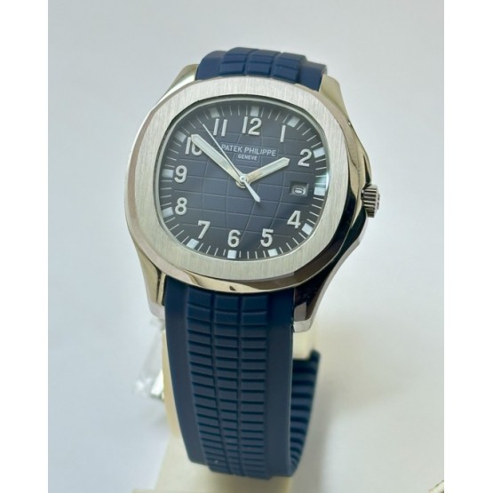 Patek Philippe Aquanaut Blue Rubber Strap Watch