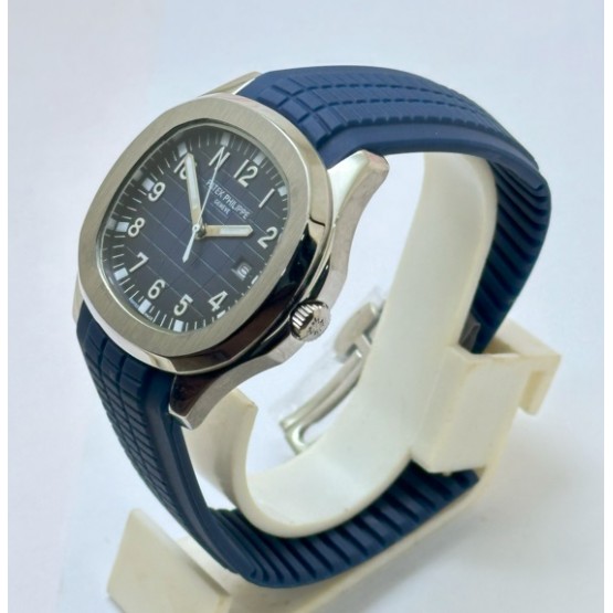 Patek Philippe Aquanaut Blue Rubber Strap Watch