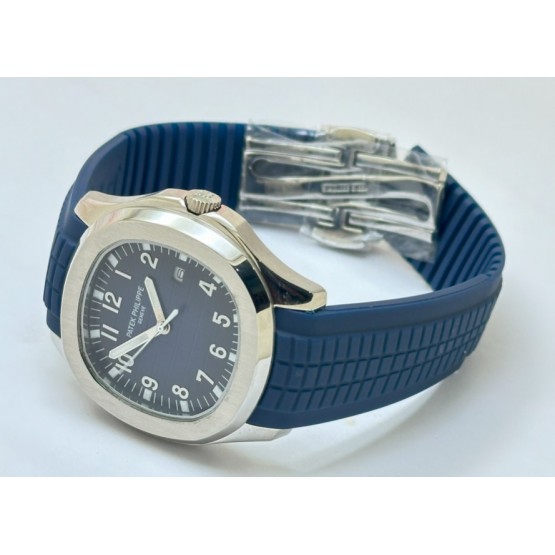 Patek Philippe Aquanaut Blue Rubber Strap Watch