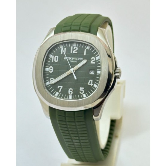 Patek Philippe Aquanaut Green Rubber Strap Watch