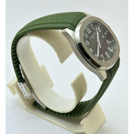 Patek Philippe Aquanaut Green Rubber Strap Watch