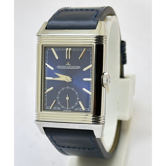 Jaeger Lecoultre Reverso Tribute Duoface Steel Swiss ETA 7750 Valjoux Movement Watch