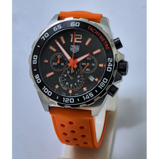 Tag Heuer Formula 1 Orange Rubber Strap Watch