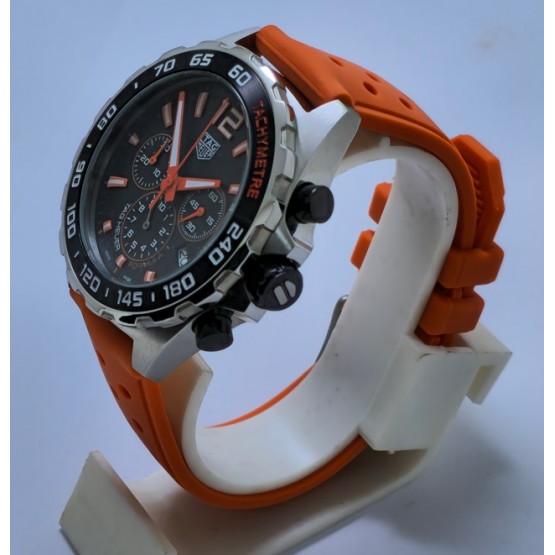 Tag Heuer Formula 1 Orange Rubber Strap Watch