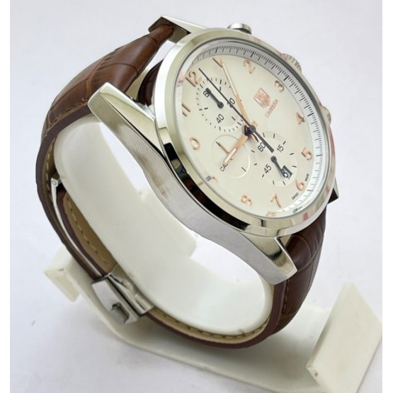 Tag Heuer Carrera Calibre 1887 Chronograph Leather Strap Watch