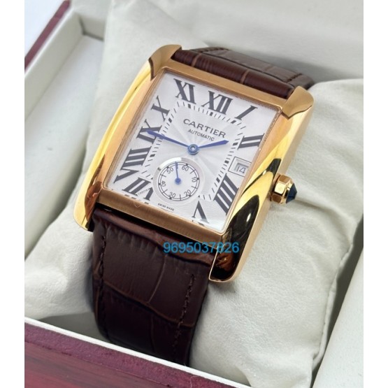 Cartier Tank MC Rose Gold Swiss ETA Automatic Watch