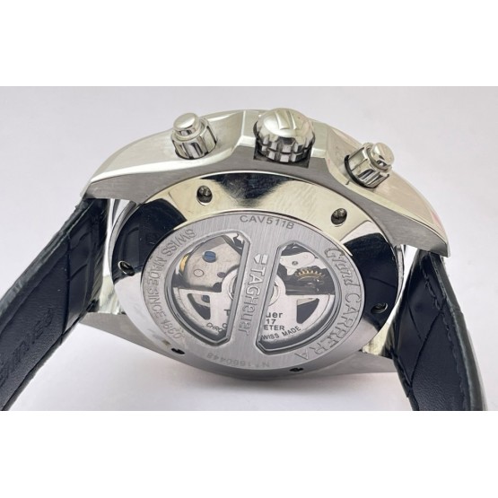 Tag Heuer Grand Carrera Calibre 17 Leather Strap Swiss ETA 7750 Valjoux Movement Automatic Watch