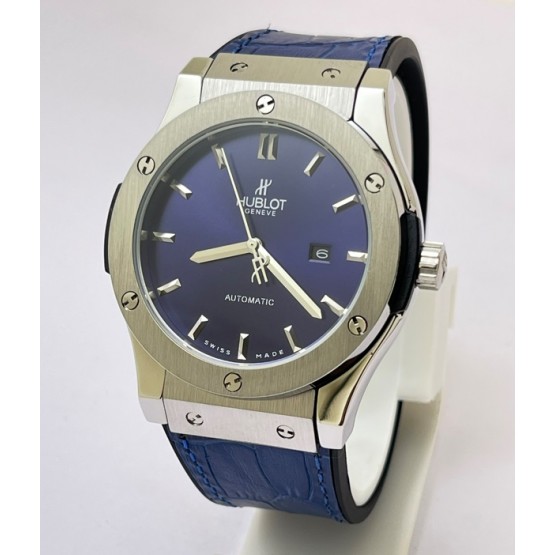 Hublot Vendom Classic Blue Leather Strap Swiss Automatic Watch