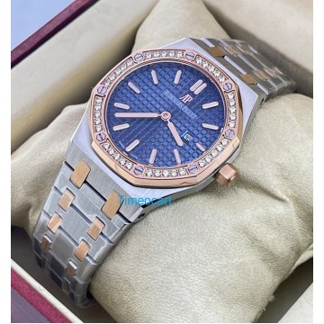 Audemars Piguet Royal Oak Diamond Blue Ladies Watch